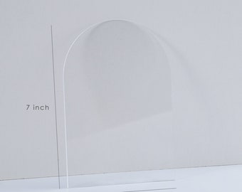 5x7" Arch Clear or Frosted Acrylic Blanks | Wedding Signs | DIY Stands | Bar Signs | Wholesale