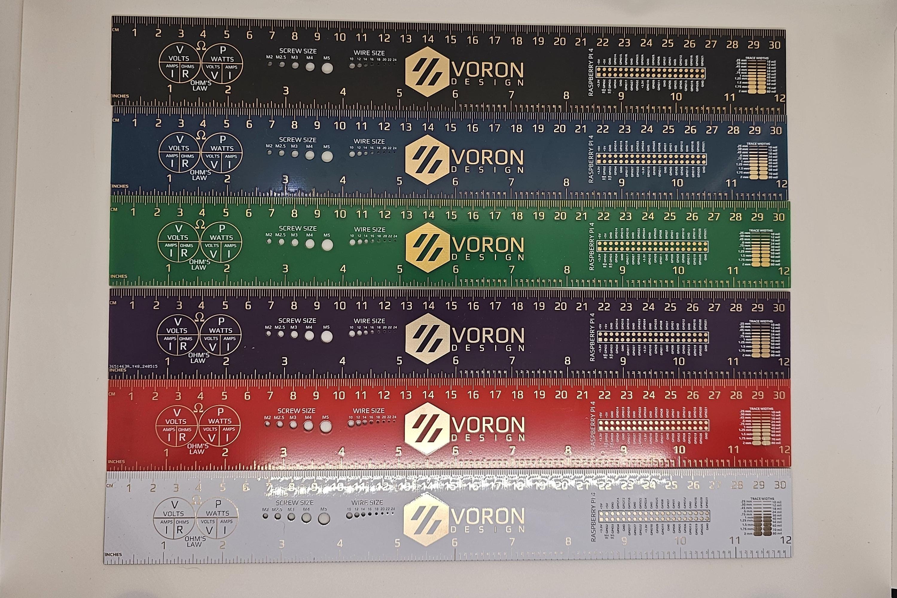 Voron PCB Ruler (gold Lettering) - Etsy