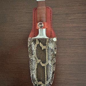 Natural Python Knife Sheath (3” Blade Knife included) - Everglades Series