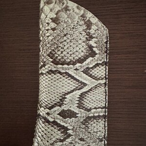 Tanned Python Eyeglass Case - Everglades Series