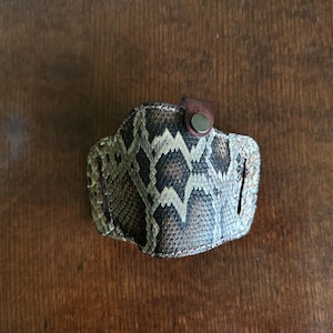 Natural Python Belt Gun Holster - Everglades Series