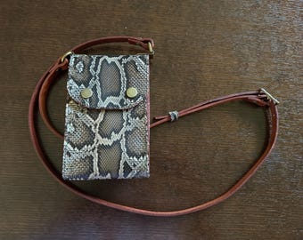 Natural Python Cross-Body Purse - Everglades Series