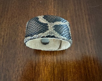 Natural Python Cuff Bracelet - Everglades Series