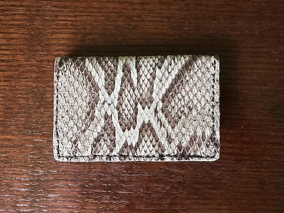 Tanned Python Card Wallet - Everglades Series