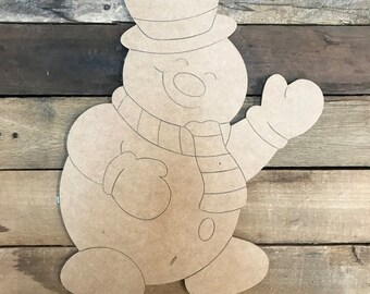 Snowman Door Hanger Diy - Etsy