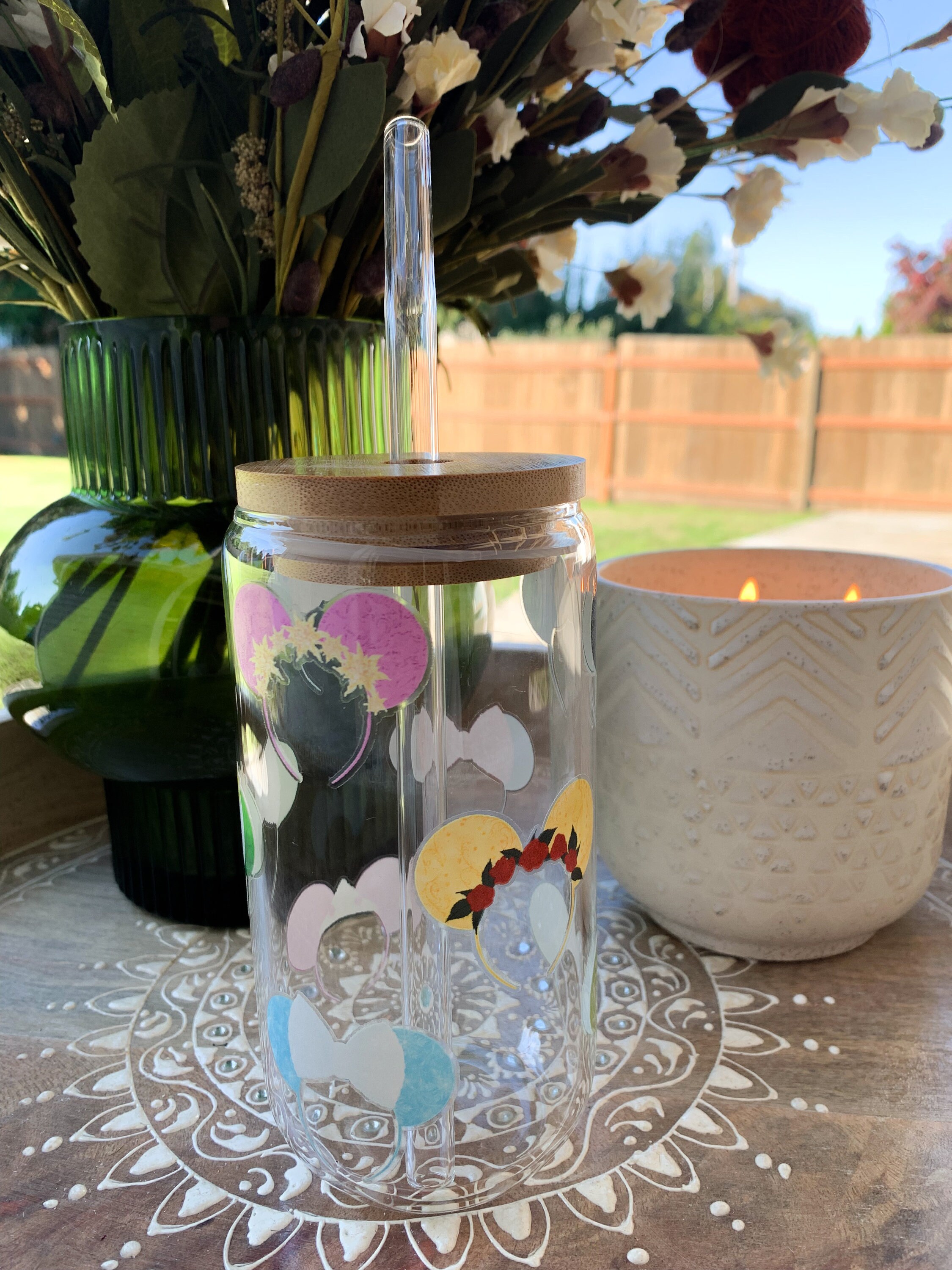 Princess Glass Containers Disney Princess Glass Cup, Princess Cup, 16 Oz Cup, Jasmine, Sleeping ...