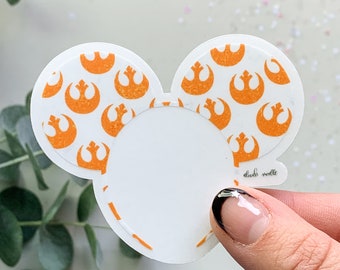 Rebel Alliance Mickey Ears Star Wars Disney Sticker/Matte Water Resistant Decal
