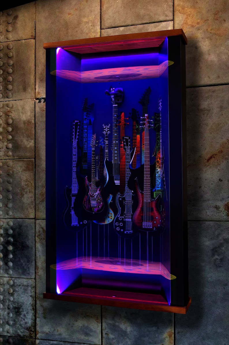 Guitar Display Case guitar Levitation' Guitar Guitar Hanger RGB