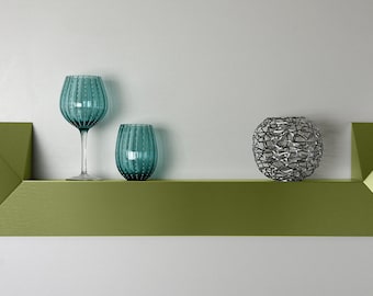 Moderne stijlvolle geborsteld aluminium plank "VECTRA" | Uniek ontwerp | Loft industriële plank | Badkamerplank | Luxe uitstraling en kwaliteit