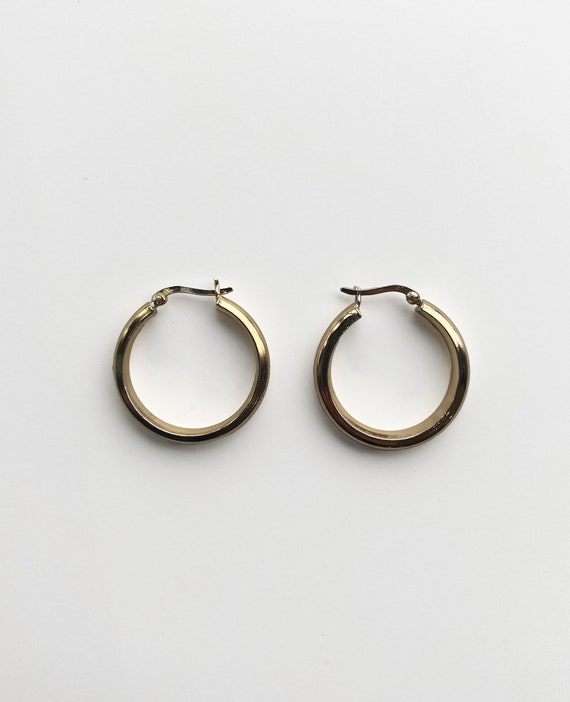 14K Gold Plated Hoop Earrings