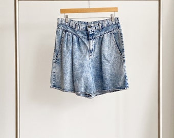 Carlyle Acid Wash Denim Shorts