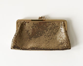 Vintage Whiting & Davis Gold Chainmail Clutch