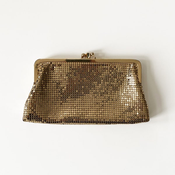 Vintage Whiting & Davis Gold Chainmail Clutch
