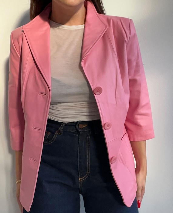 Terry Lewis Pink Leather Jacket