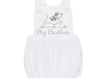 Maillot de bain brodé Big Brother, maillot de bain pour chiot