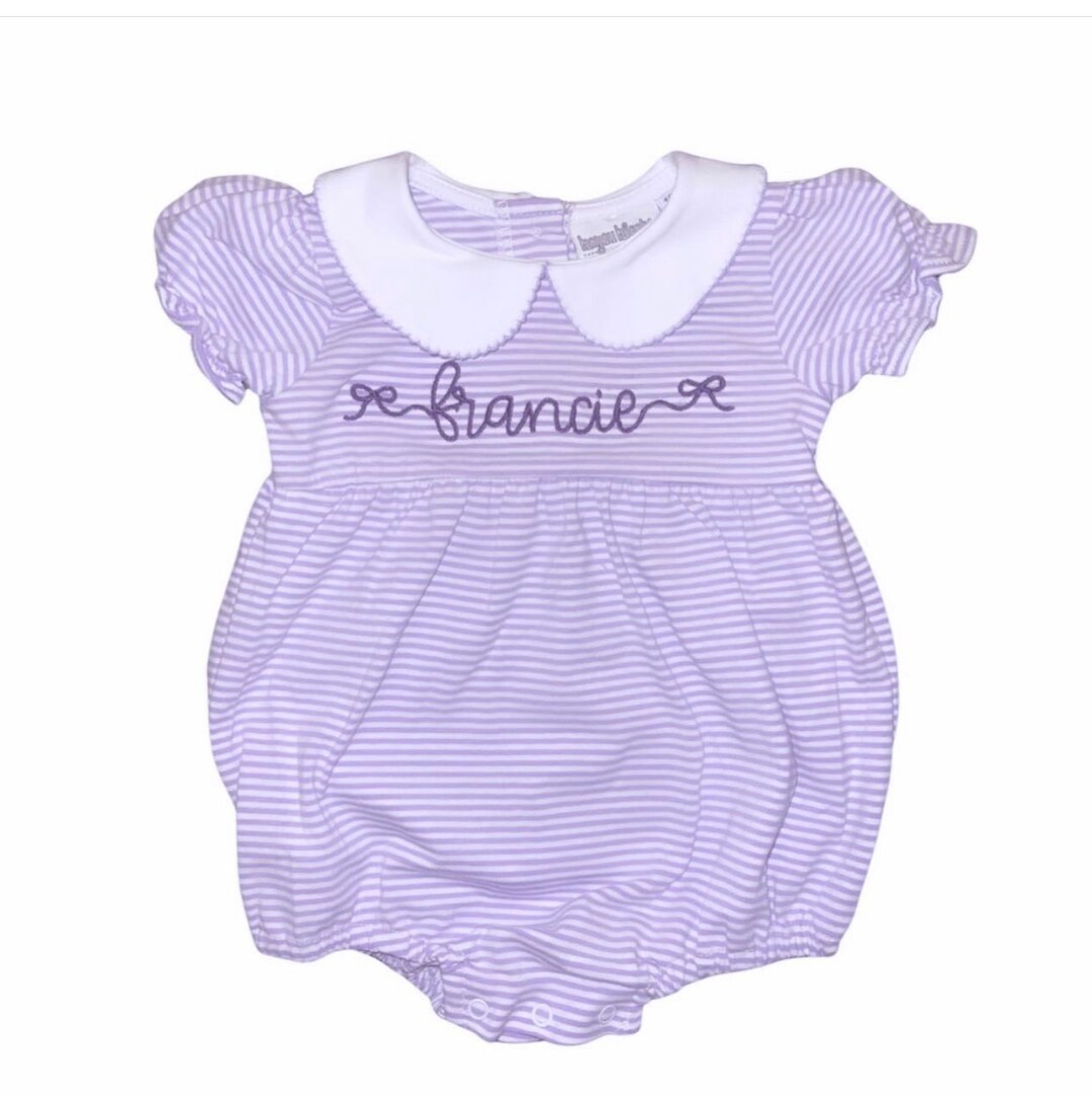 White Collared Poplin Bubble by Mud Pie