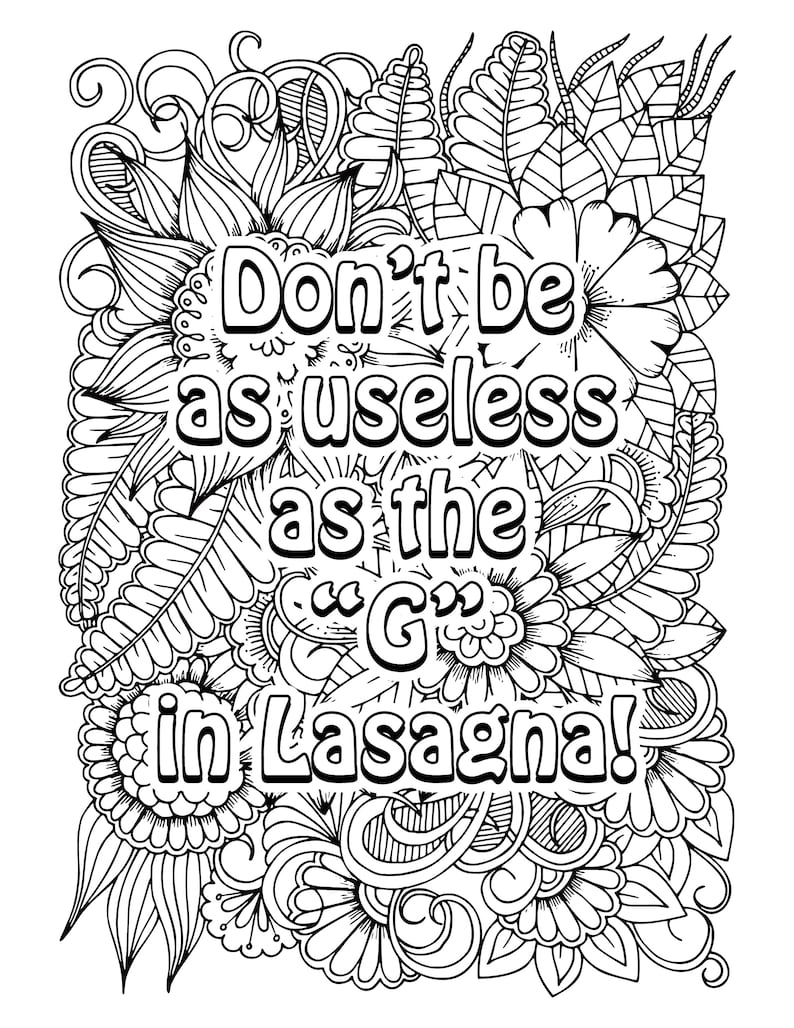 20 FunnyColoring Book Printable Pages Etsy 20 FunnyColoring Book Printable Pages Etsy