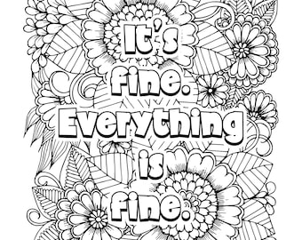 20 Funny Adult Coloring Book Printable Pages