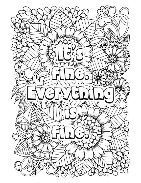 20 Funny Adult Coloring Book Printable Pages 