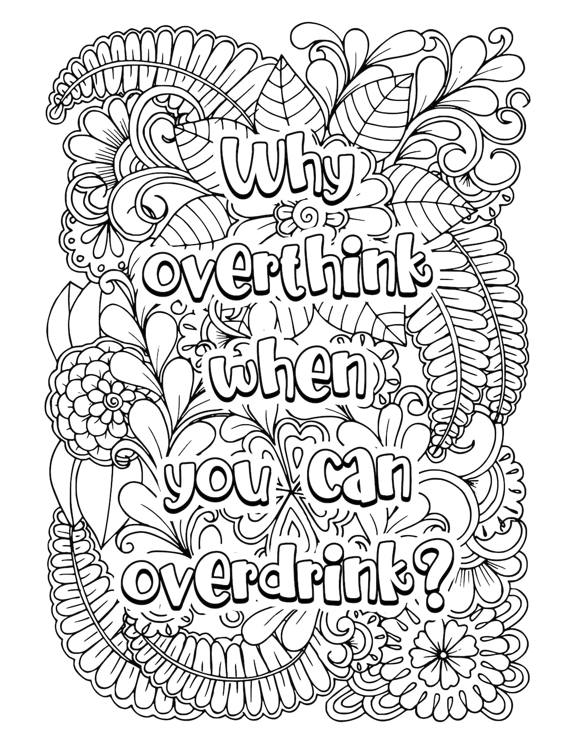 20 Funny Adult Coloring Book Printable Pages Etsy