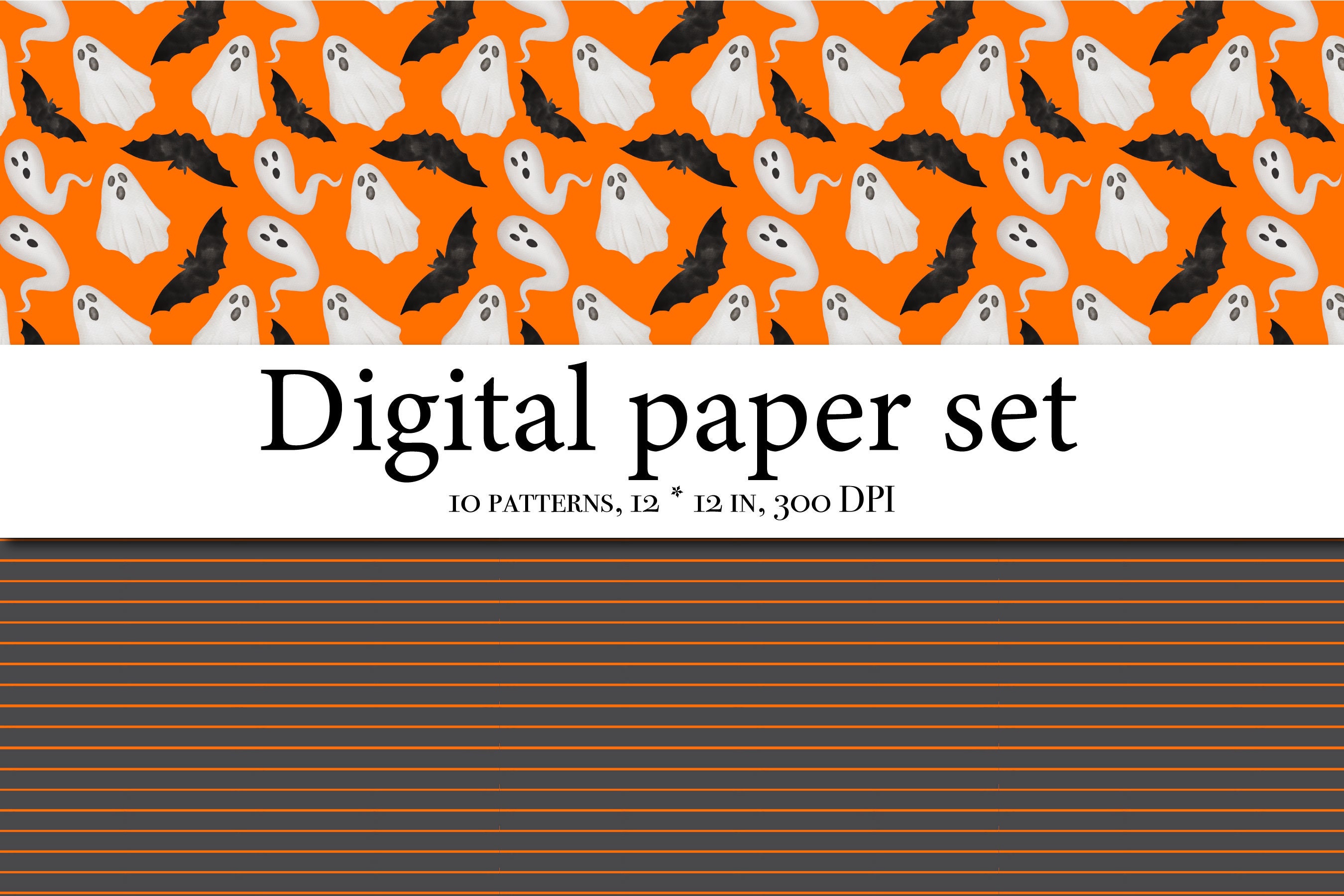 Halloween Seamless Paper Digital Scrapbooking Halloween Scrapbook Paper ...