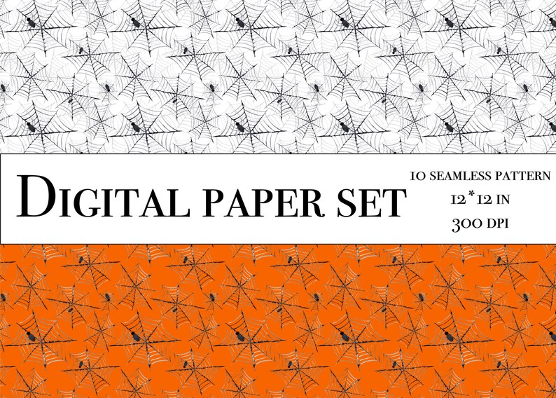 Halloween Seamless Paper - Digital Scrapbooking Halloween - Scrapbook ...