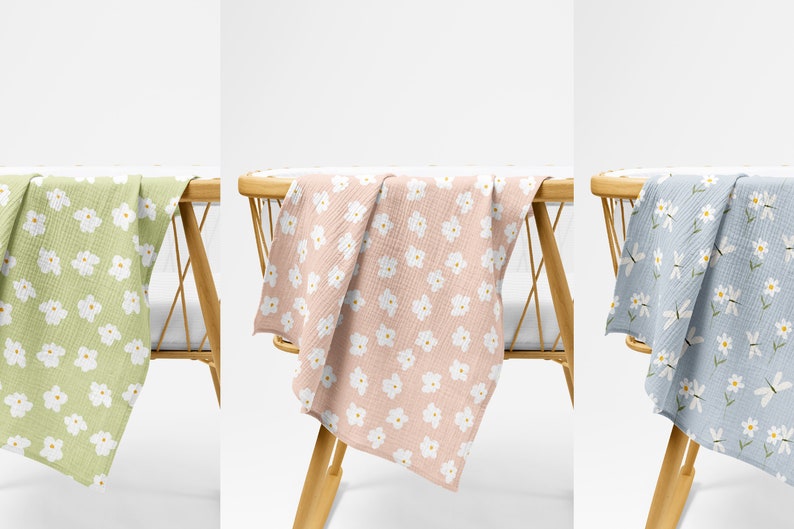 Boho Digital Paper Set - Boho Print - Pastel Flowers Seamless Pattern ...