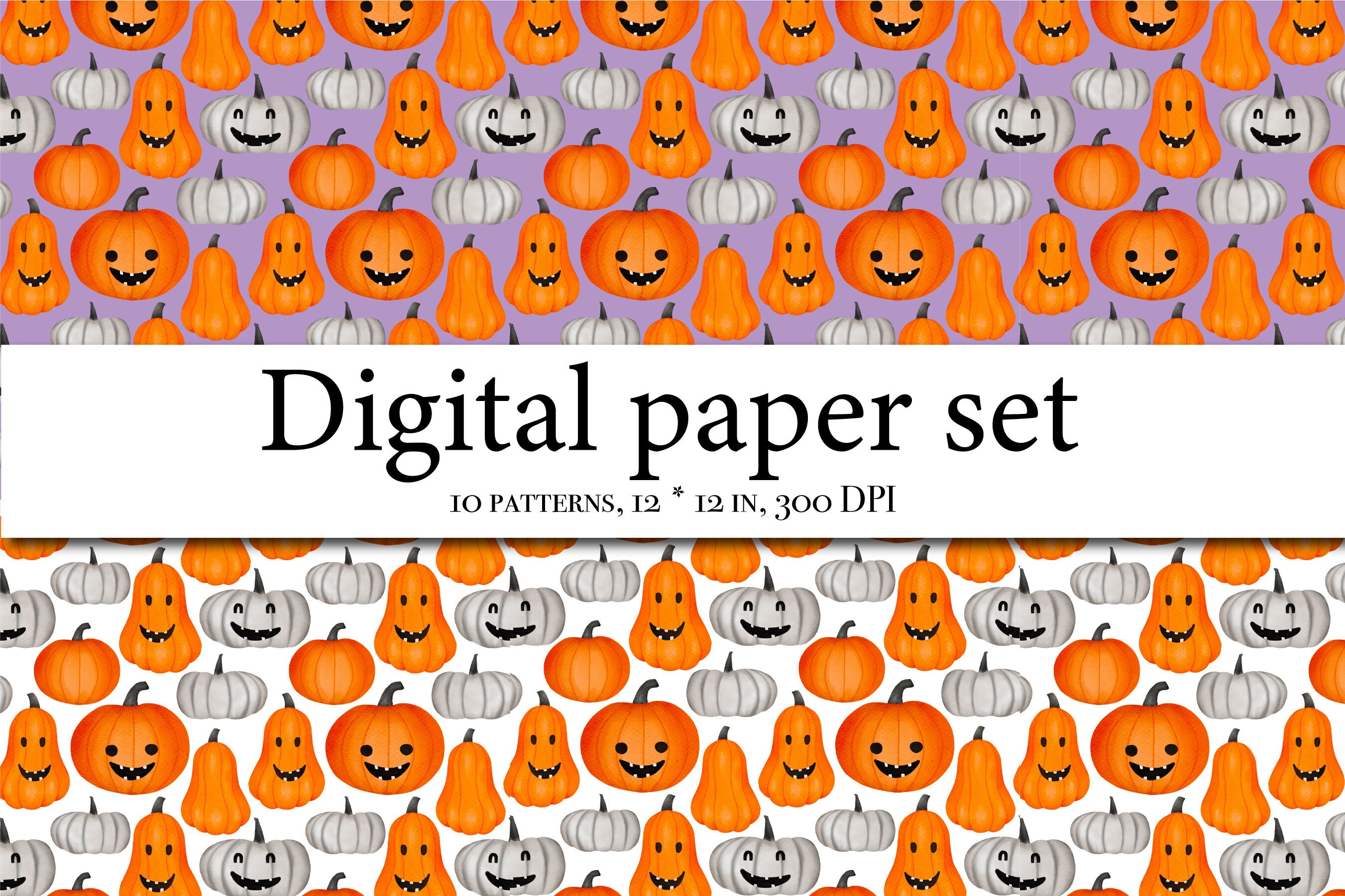 Halloween Seamless Paper Digital Scrapbooking Halloween Scrapbook Paper ...