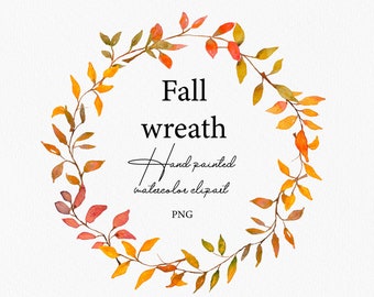 Herbst Blätter Clipart Aquarell Herbst Kranz Clip Art Herbst Blätter Zweige Laub Kranz Grenze Zweige Beeren Eicheln Rahmen Hochzeit PNG