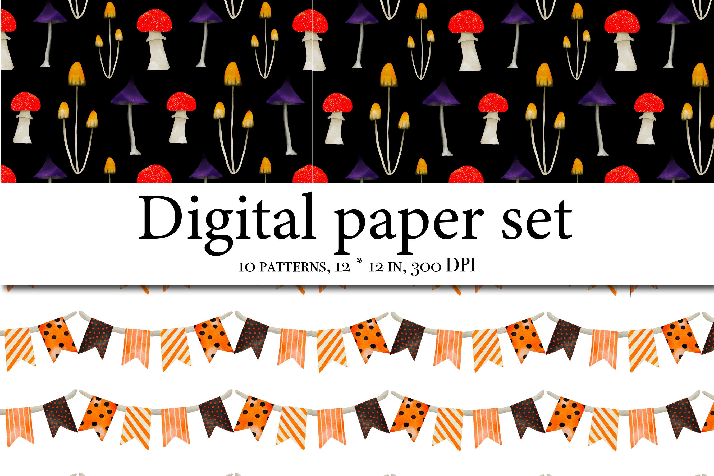 Halloween Seamless Paper - Digital Scrapbooking Halloween - Scrapbook ...