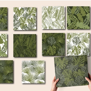 Bright Tropical Digital Paper Pack - Tropic Seamless Pattern With ...