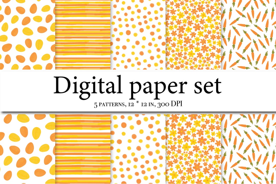 Easter Digital Paper Easter Bunny Scrapbook Papers Chick Wallpaper ...