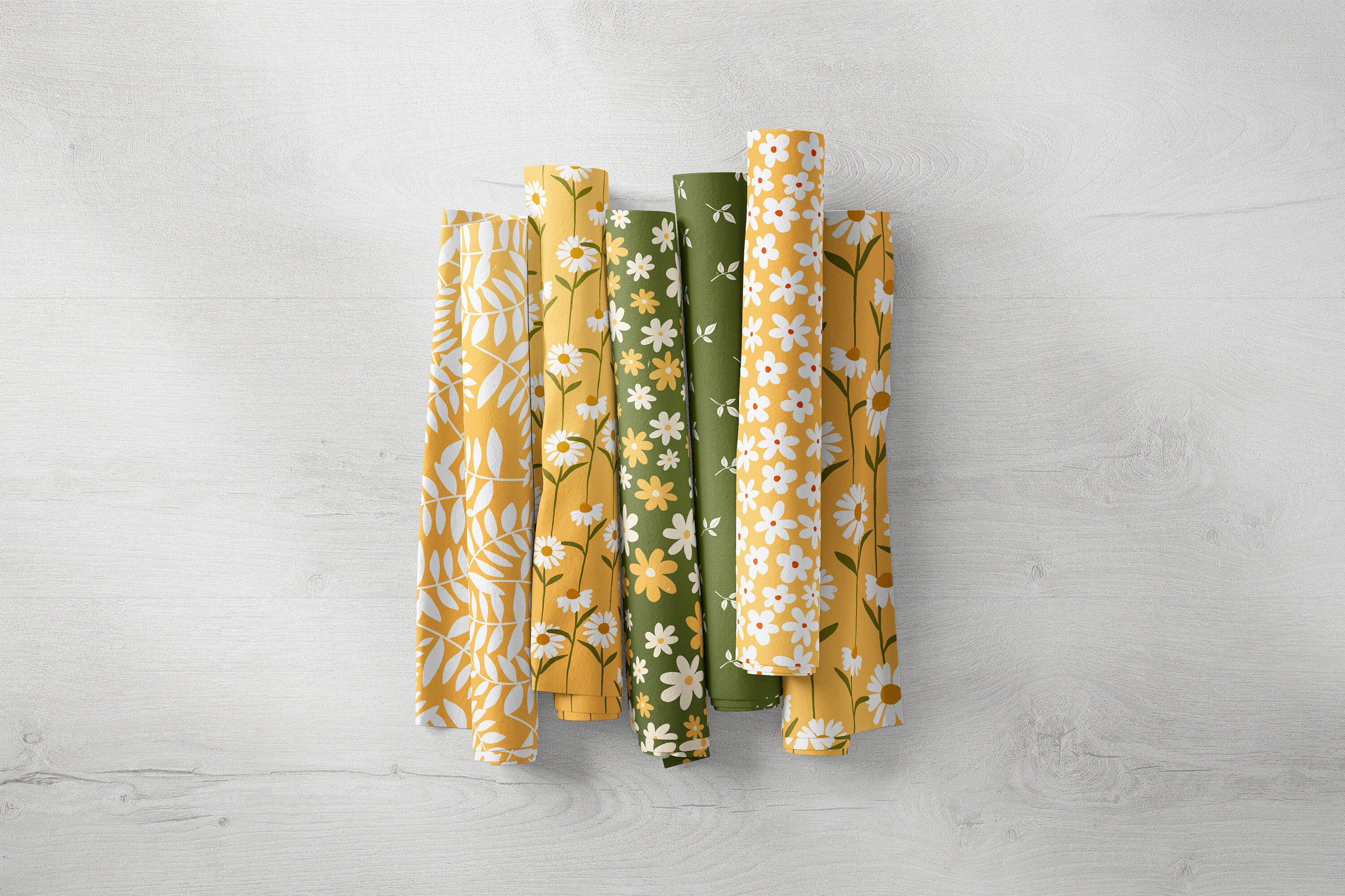 Floral Digital Paper Pack - Flower Seamless Pattern - Daisy Floral ...