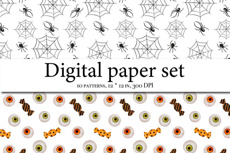 Halloween Seamless Paper - Digital Scrapbooking Halloween - Scrapbook ...