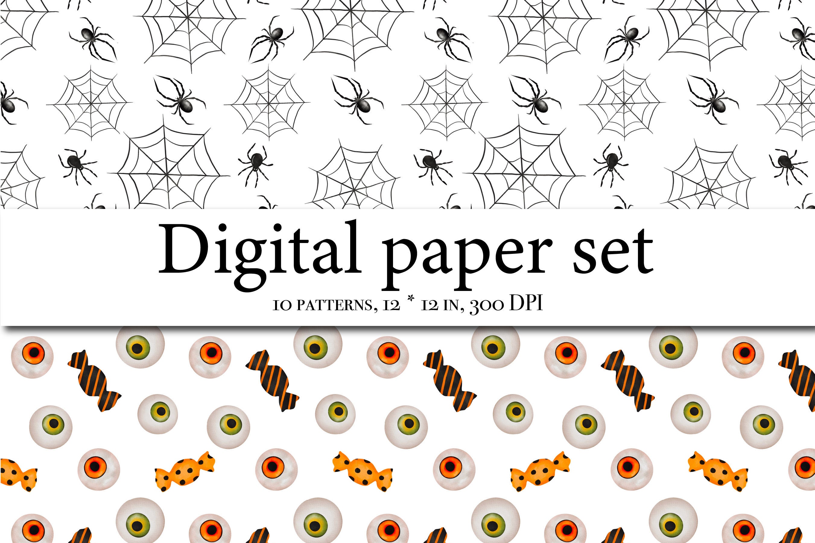 Halloween Seamless Paper - Digital Scrapbooking Halloween - Scrapbook ...