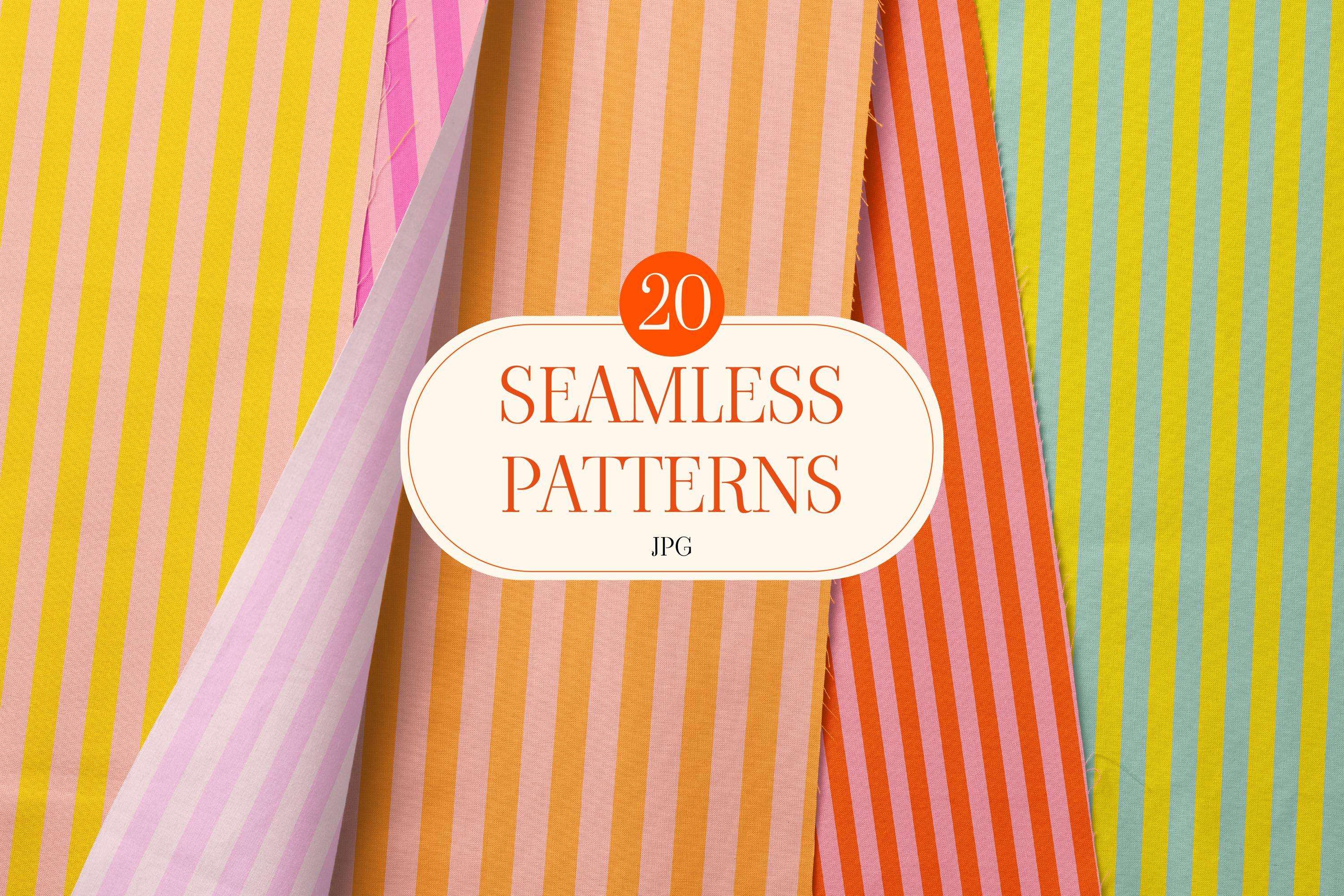 Vibrant Striped Seamless Digital Paper Pack – 20 Colorful JPG Patterns ...