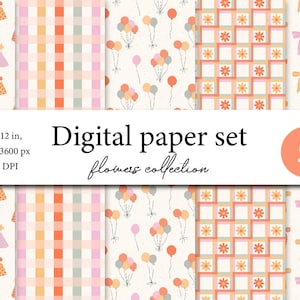 Papiers numériques d'anniversaire, Designs de fête sans couture, Papiers imprimables d'anniversaire simples, Motifs d'anniversaire, Papiers de célébration, Chapeaux d'anniversaire