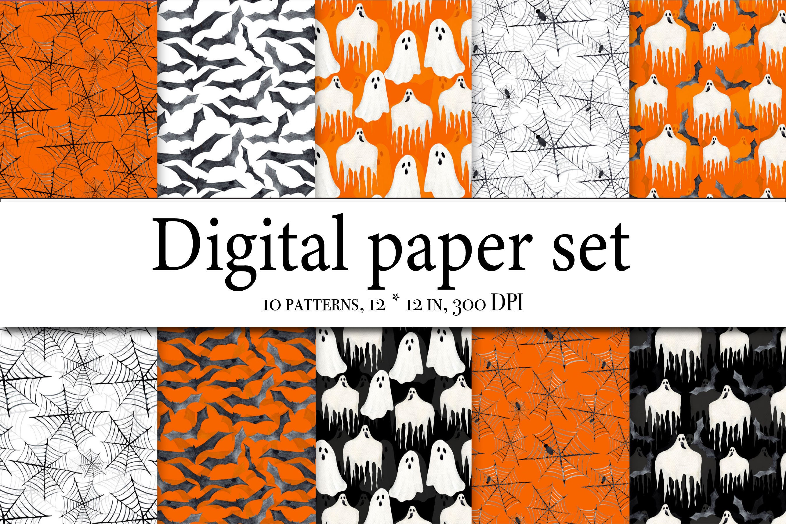 Halloween Seamless Paper - Digital Scrapbooking Halloween - Scrapbook ...