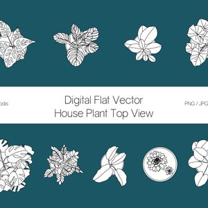Plano vector plantas de interior vista superior - Archivos digitales de 9 plantas. EPS, AI, SVG, Png, Jpeg