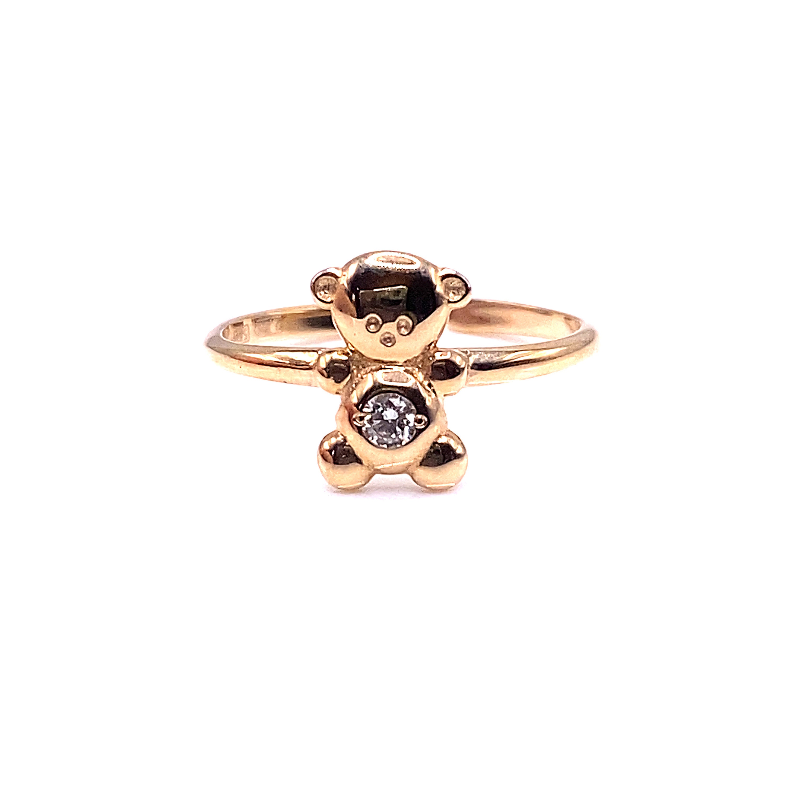 14k solid gold teddy bear ring – Gianni Deloro