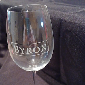 California Santa Maria Valley Byron Vintage Winery Glass, wine enthusiast, California wine, collector wine glass