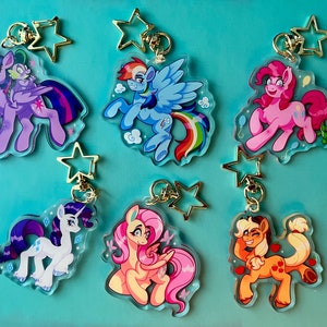 Mane Six 2.5&quot; Double Sided Charms - My Little Pony: Friendship is Magic