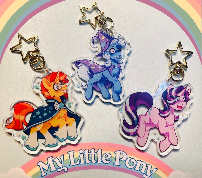 Sunburst, Starlight, Trixie 2.5 Double Sided Charms My Little Pony: Friendship is Magic image 1