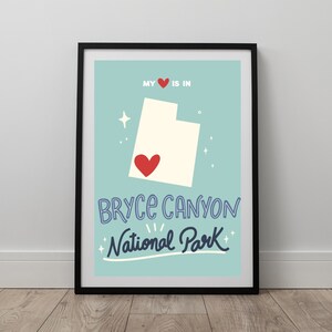 Bryce Canyon National Park Wall Art | National Park Print | National Park Poster | Digital Download
