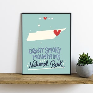 Great Smoky Mountains National Park Wall Art | National Park Print | National Park Poster | Digital Download