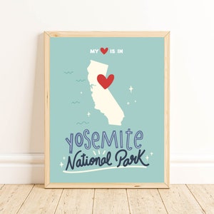 Yosemite National Park Wall Art | National Park Print | National Park Poster | Digital Download