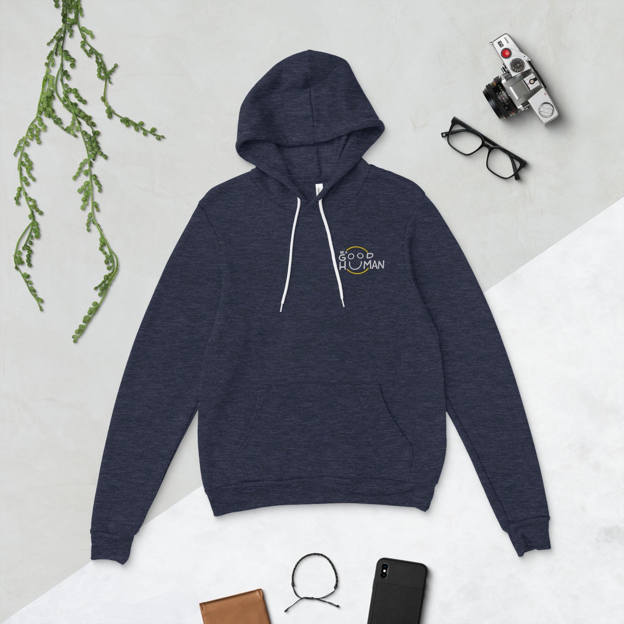 Be a Good Human Hoodie Soft Cozy Inspirational Sweatshirt