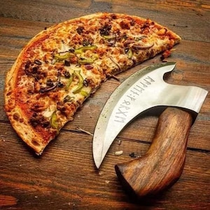 Pizza Cutter, The Original Pizza AXE, Cutting board, Viking Pizza Cutter Axe , LUL Knife ,Chopper