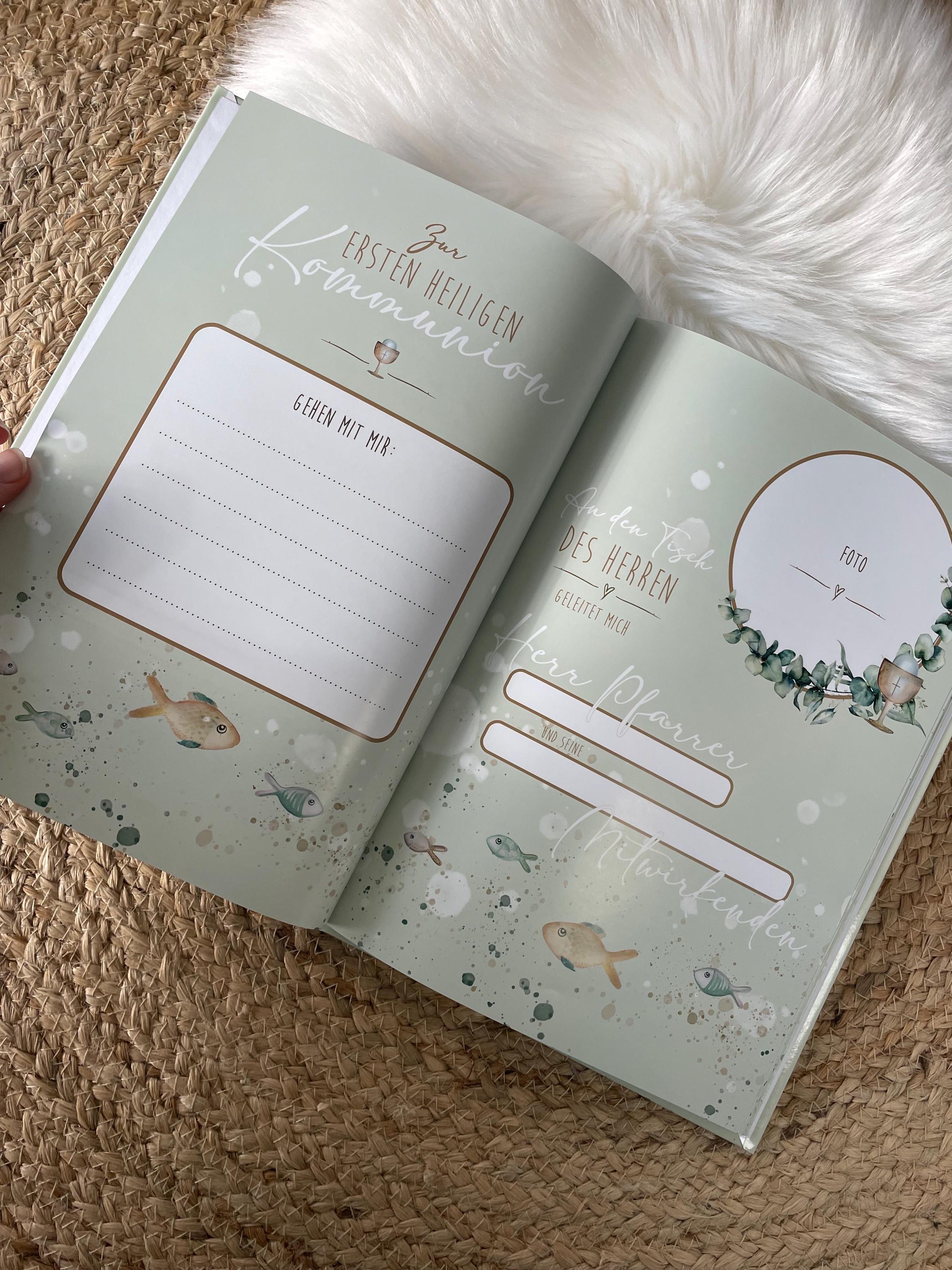 Fill-in book and guest book - My First Holy Communion - Fill-in book for  First Communion, image size:2250x3000