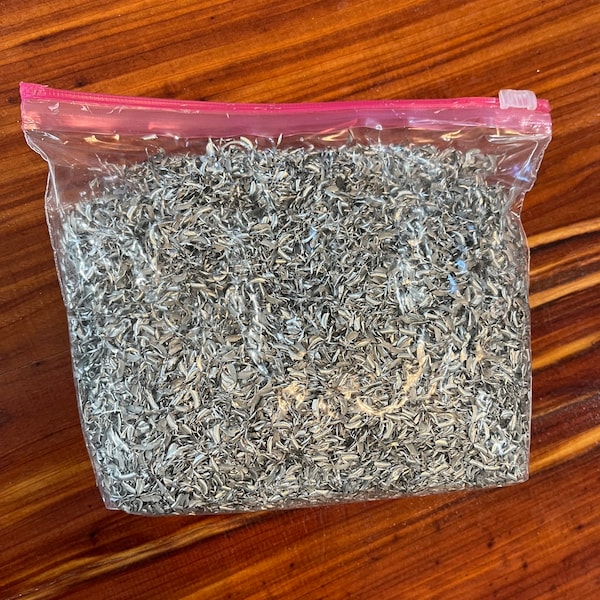 Bag of Aluminum Shavings Metal Shavings Aluminum Confetti Metal Confetti CNC Shavings Metal Craft